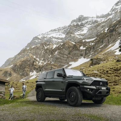 Высокопрочный Dongfeng Mhero 917 Электрический автомобиль SUV Гибридный расширенный диапазон Автомобиль подержанный EV